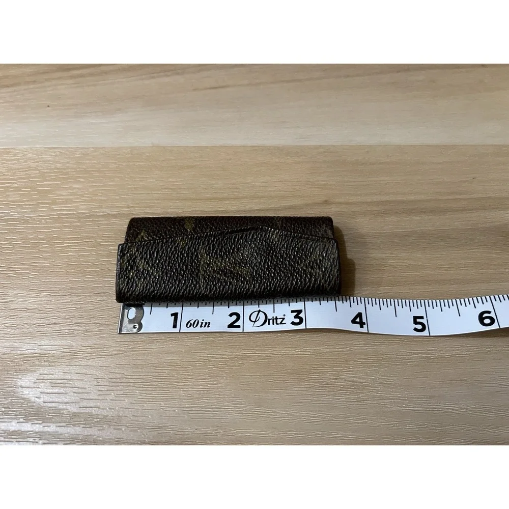 Authentic Louis Vuitton Key Case Monogram Vintage 80's 3 Key Ring Small Snap - Picture 6 of 8